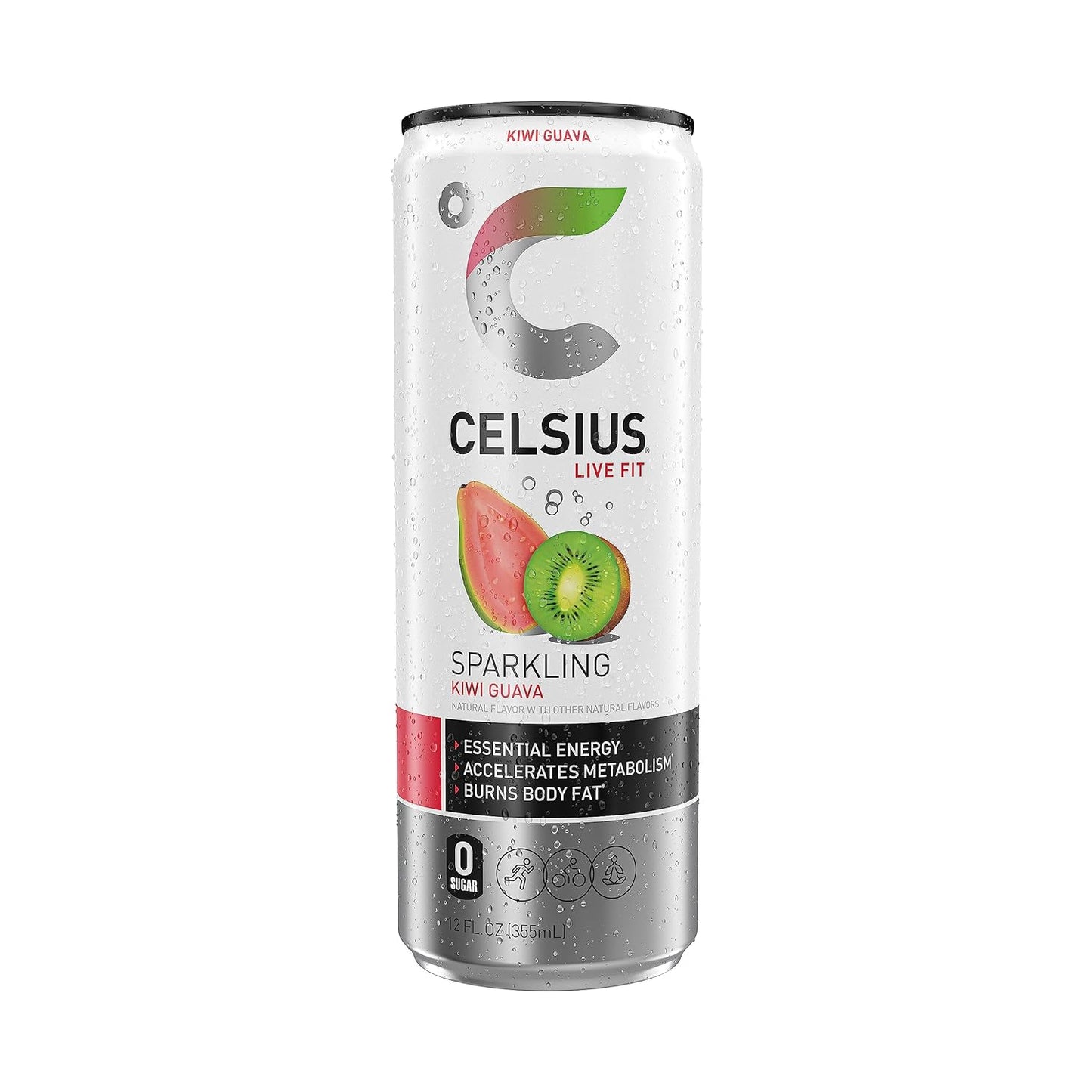 CELSIUS Sparkling Orange, Functional Essential Energy Drink 12 Fl Oz