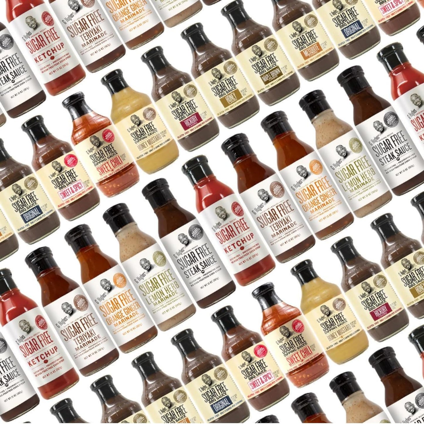 G Hughes Sugar Free, Hickory BBQ Sauce - Sugar Free BBQ Sauces, Sugar Free BBQ Sauce Hickory, Gluten Free Barbecue Sauces, Sugar Free Barbecue Sauce Low Carb, Keto BBQ Sauce - 18 oz