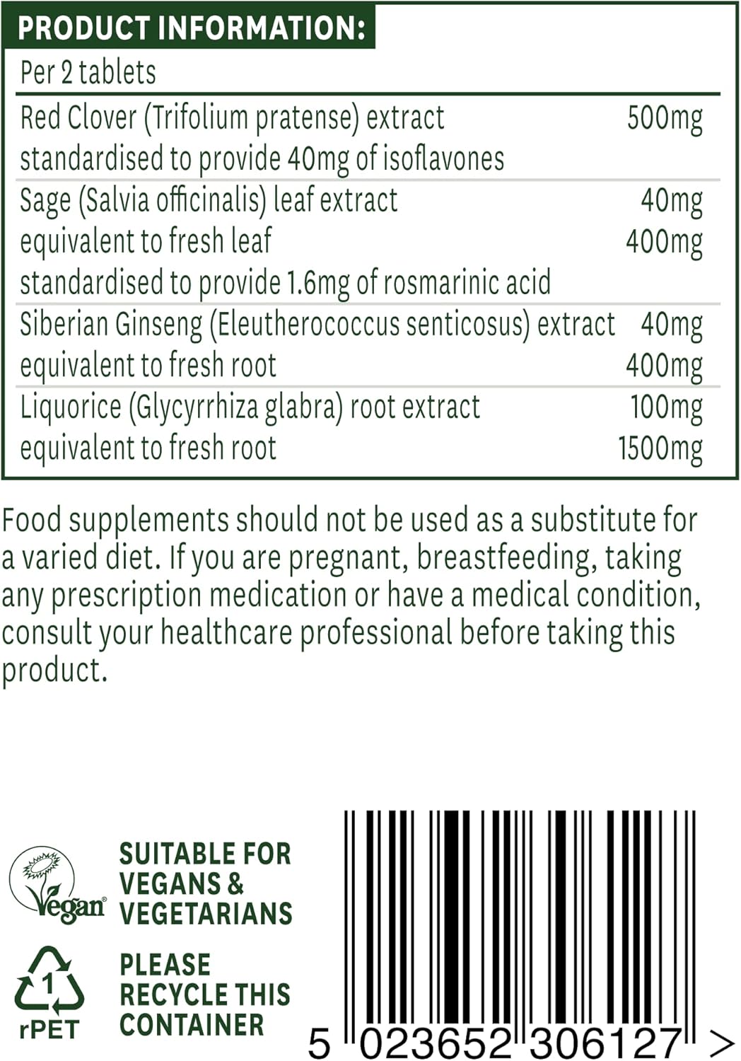 Red Clover Complex with Sage 120 tablet