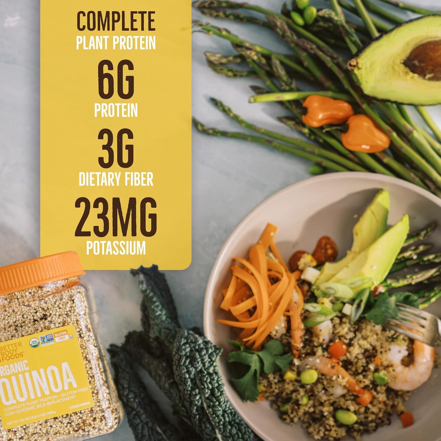 BetterBody Foods Organic Quinoa, 1 Lb