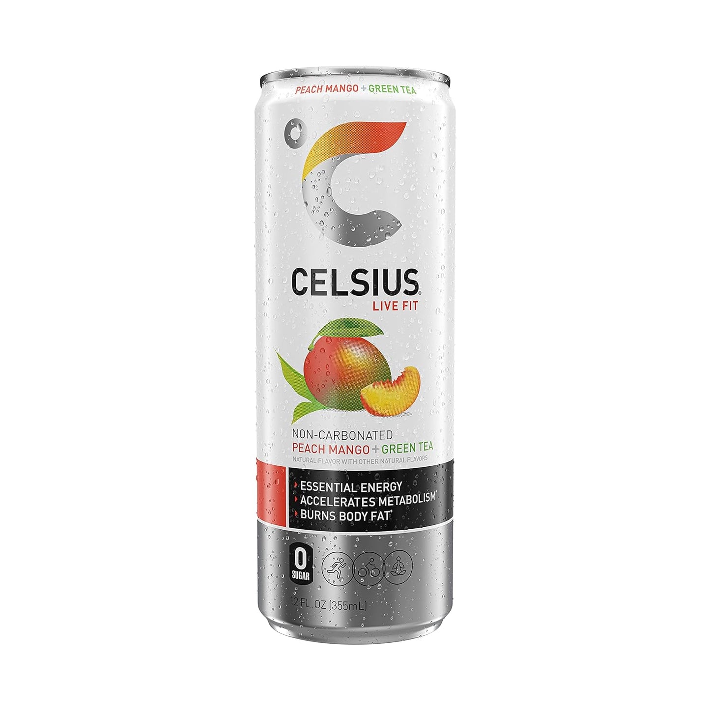 CELSIUS Sparkling Orange, Functional Essential Energy Drink 12 Fl Oz