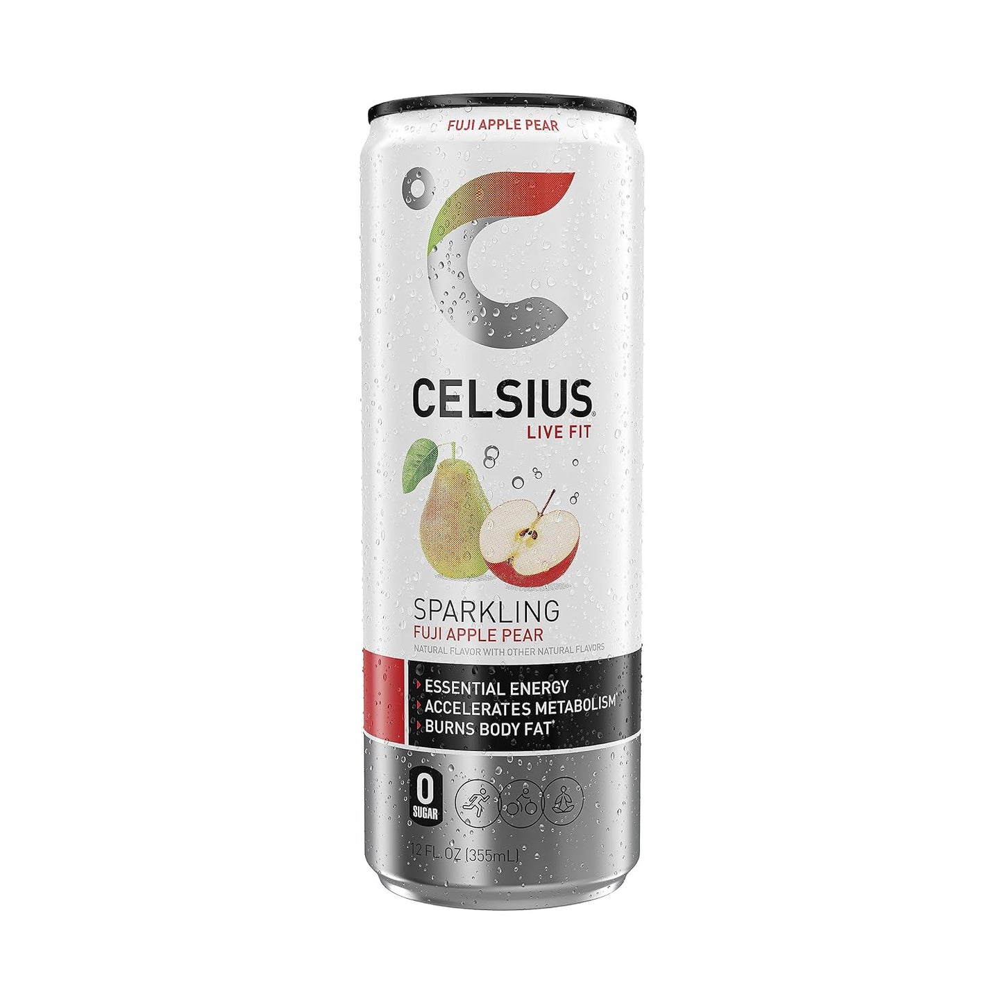 CELSIUS Sparkling Orange, Functional Essential Energy Drink 12 Fl Oz