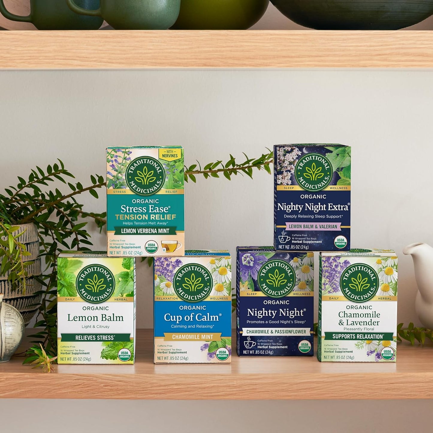 Traditional Medicinals Organic Nighty Night Tea, 16 Tea Bags (Pack of 1)