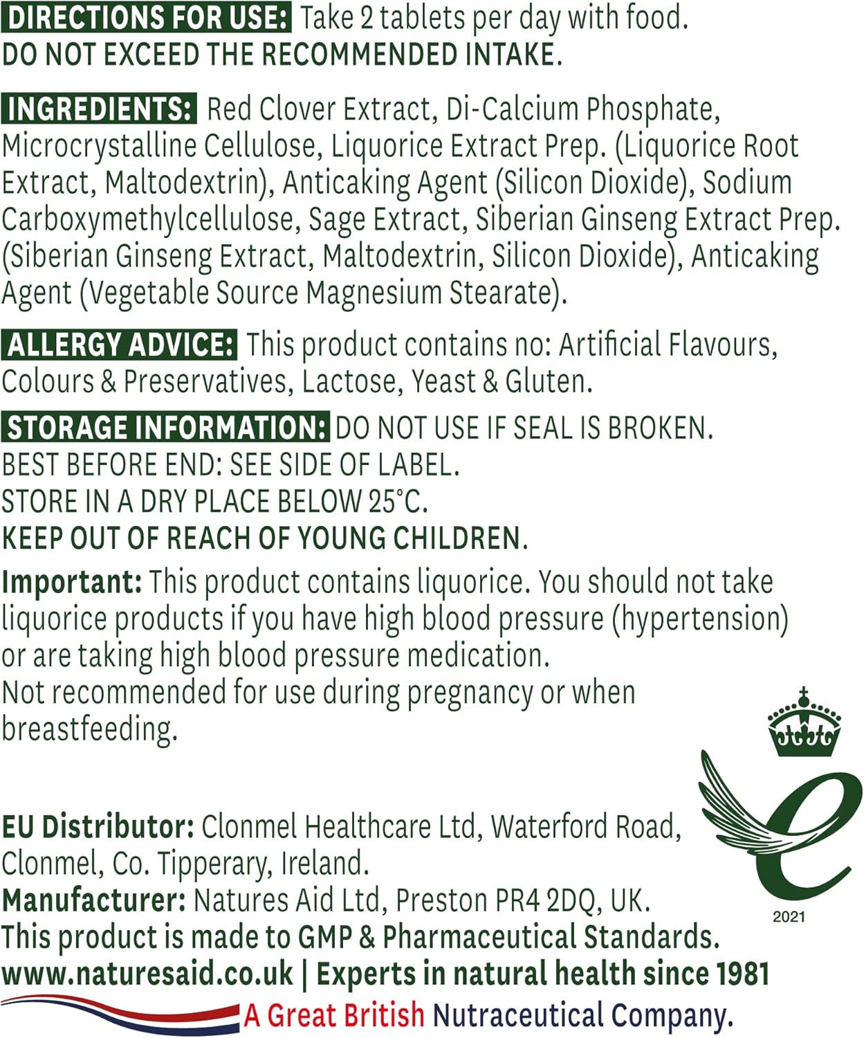 Red Clover Complex with Sage 120 tablet