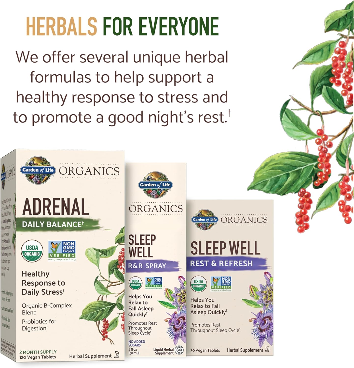 Garden of Life Organics Sleep Well Rest & Refresh 30 Tablets, Lemon Balm, Green Tea Extract L-Theanine, Valerian Root, Chamomile, Probiotics-Organic Non-GMO Vegan Gluten Free Herbal Supplement