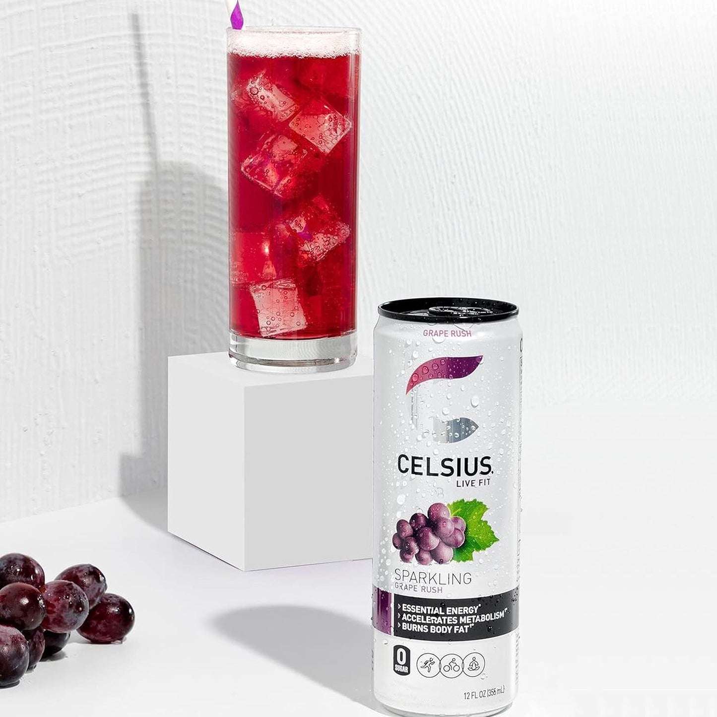 CELSIUS Sparkling Orange, Functional Essential Energy Drink 12 Fl Oz
