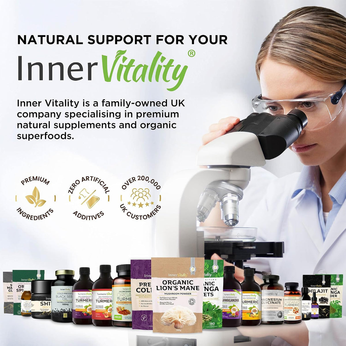 Inner Vitality Omega 3 Fish Oil Liquid - Natural Fresh Lemon Flavour with NO Fishy Taste, High Strength DHA/EPA - 400ml Made from Wild Caught Nordic Fish Oil | 3rd Party Tested for Purity - pack of 1