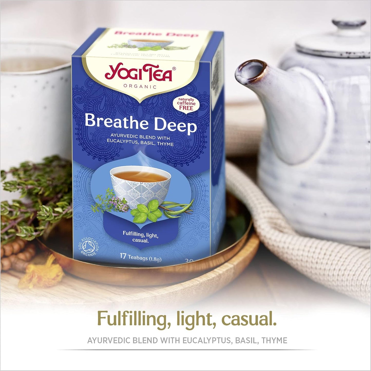 Yogi Tea, Throat Comfort, Organic Herbal Tea, Naturally Caffeine Free, Blend of Liquorice, Fennel and Thyme, 6 Packs x 17 Tea Bags (102 Teabags Total)
