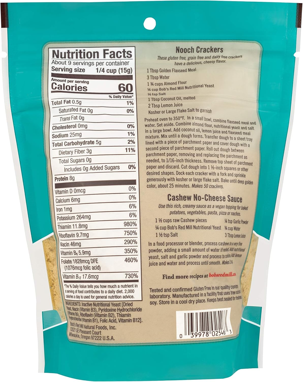 Bob's Red Mill Nutritional Yeast Flakes 142g