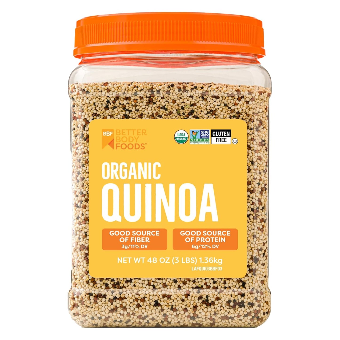 BetterBody Foods Organic Quinoa, 1 Lb