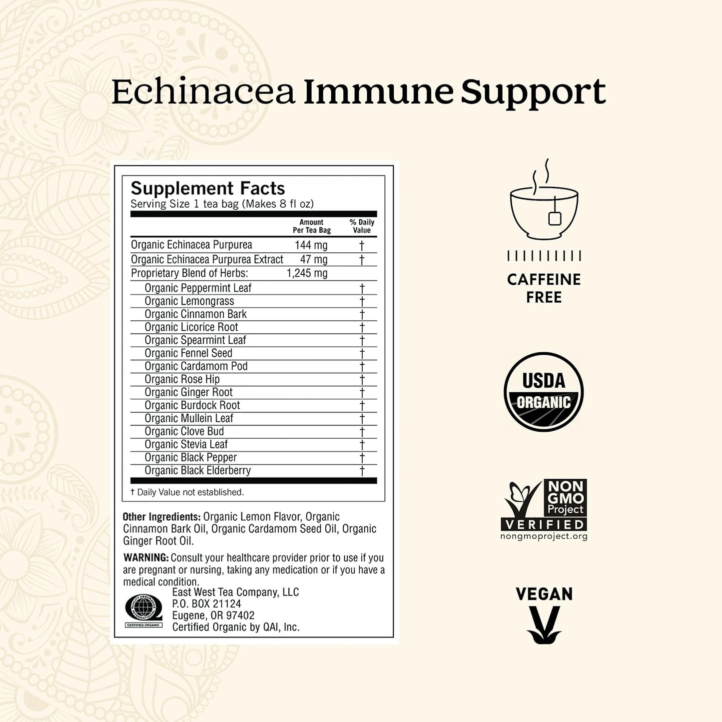 Yogi Tea - Egyptian Licorice Mint Tea (6 Pack) - Warming and Naturally Spicy Sweet - Caffeine Free - 96 Organic Herbal Tea Bags