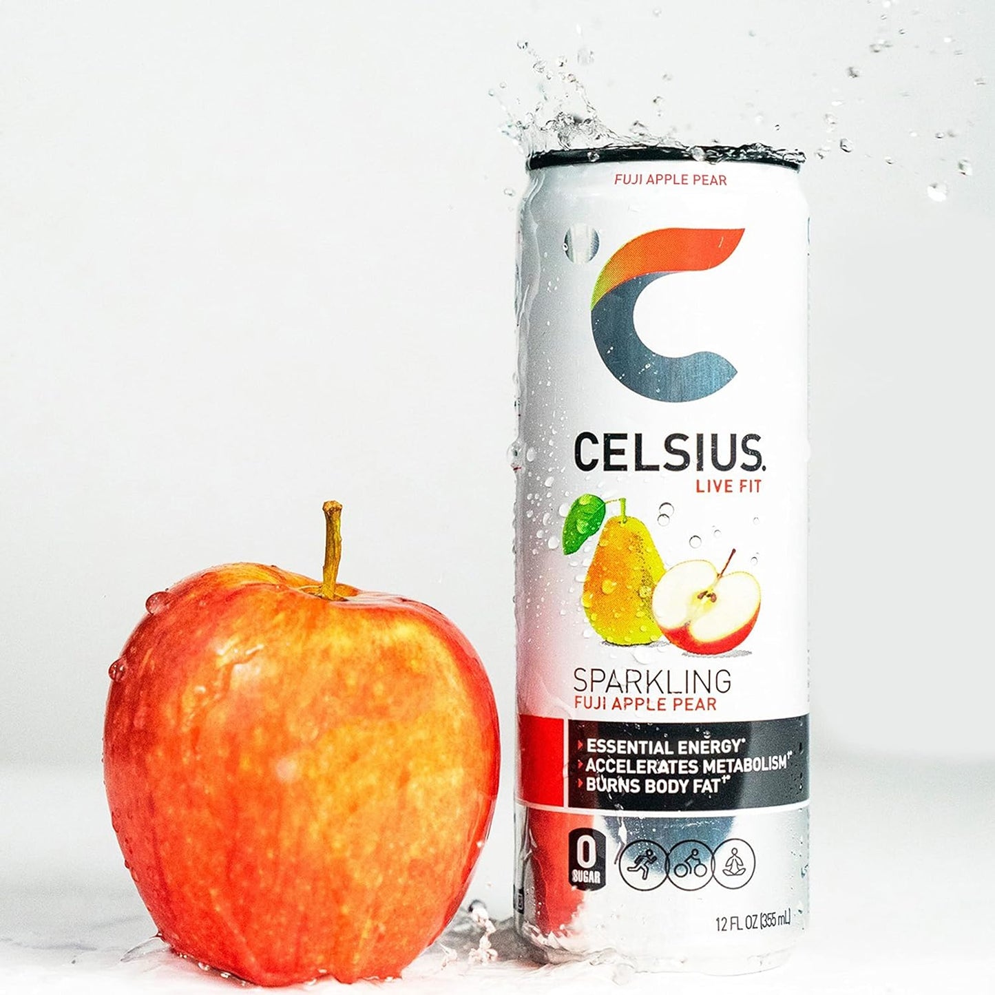 CELSIUS Sparkling Orange, Functional Essential Energy Drink 12 Fl Oz