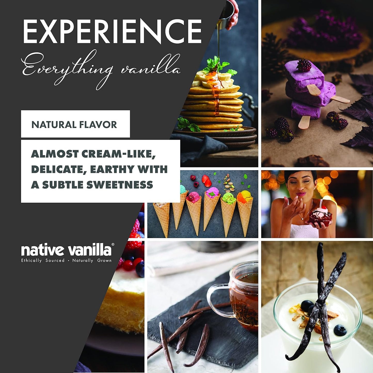 Native Vanilla - Organic Vanilla Flavor Non Alcoholic - 4 Fl Oz - Perfect for Cooking and Baking, and Dessert Crafting