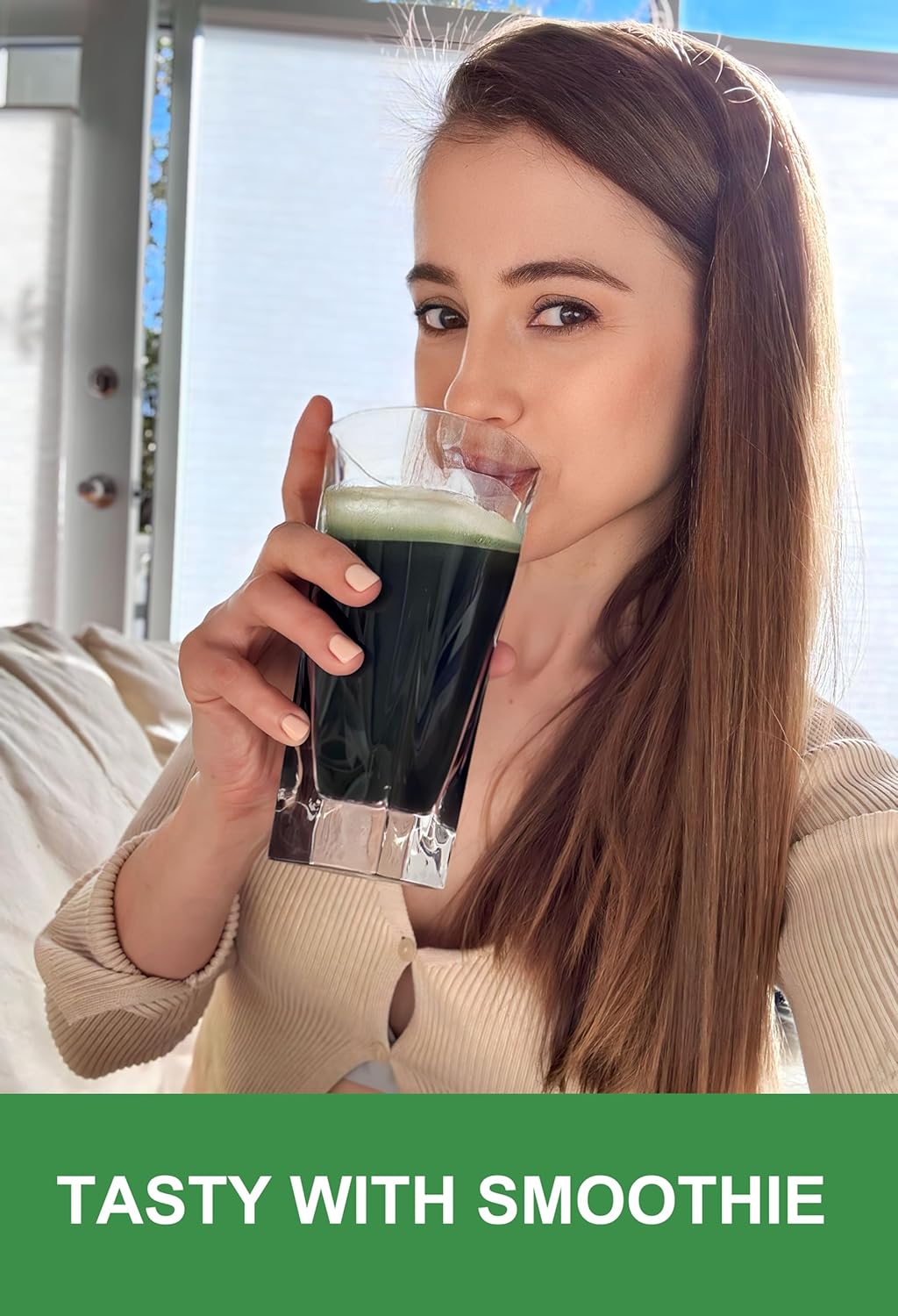 Kate Naturals Organic Super Greens Powder. Daily Greens Superfood Blend with Probiotics & Fiber for Smoothies and Juice (30 Servings, 8oz, Natural)
