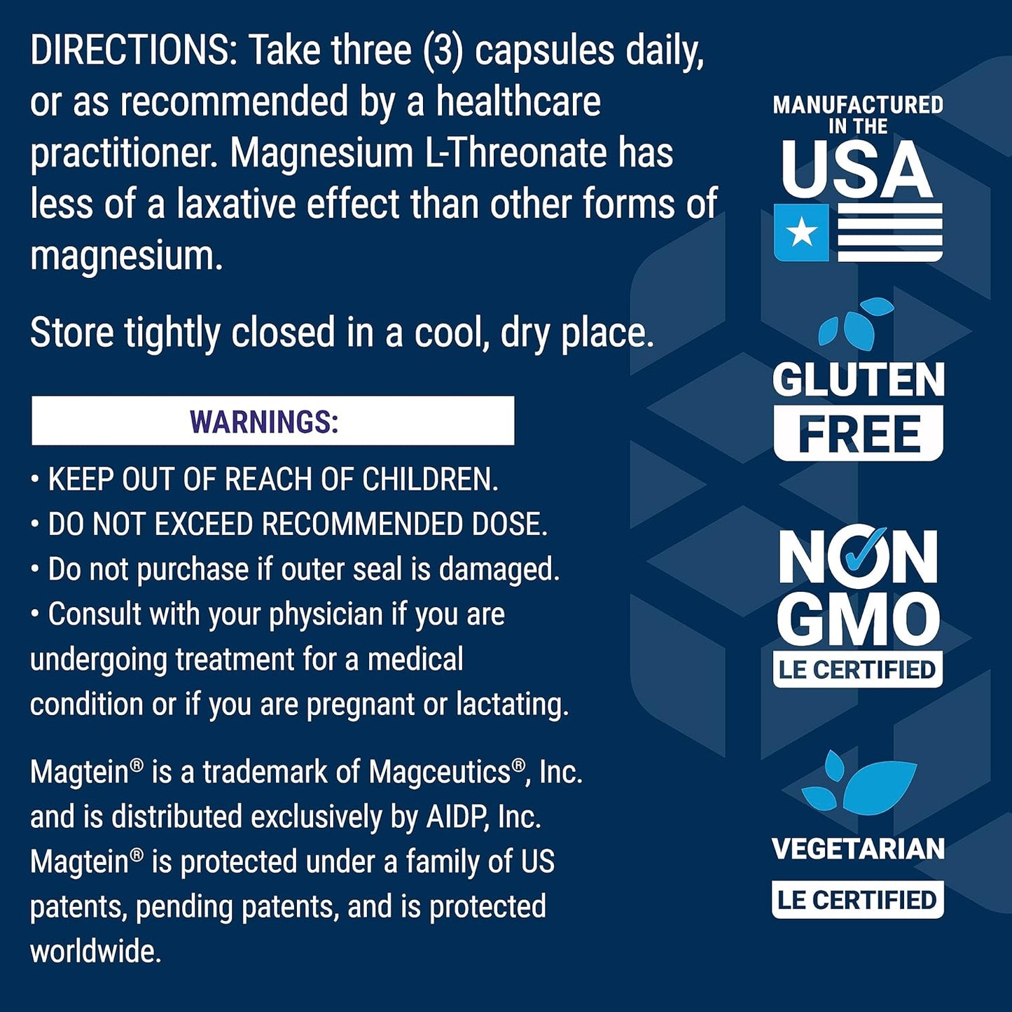 Life Extension Neuro-Mag Magnesium L-Threonate, Magnesium L-threonate, Memory Health, Quick Thinking, Cognitive Health Support, Vegetarian, Non-GMO, 90 Vegetarian Capsules