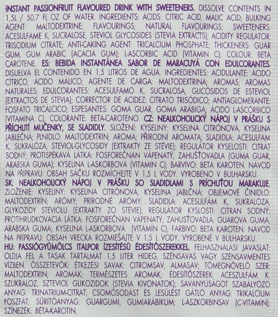 Bolero Essential Hydration Sugar Free Fruit Drink Passion Fruit 1 sachet 3g