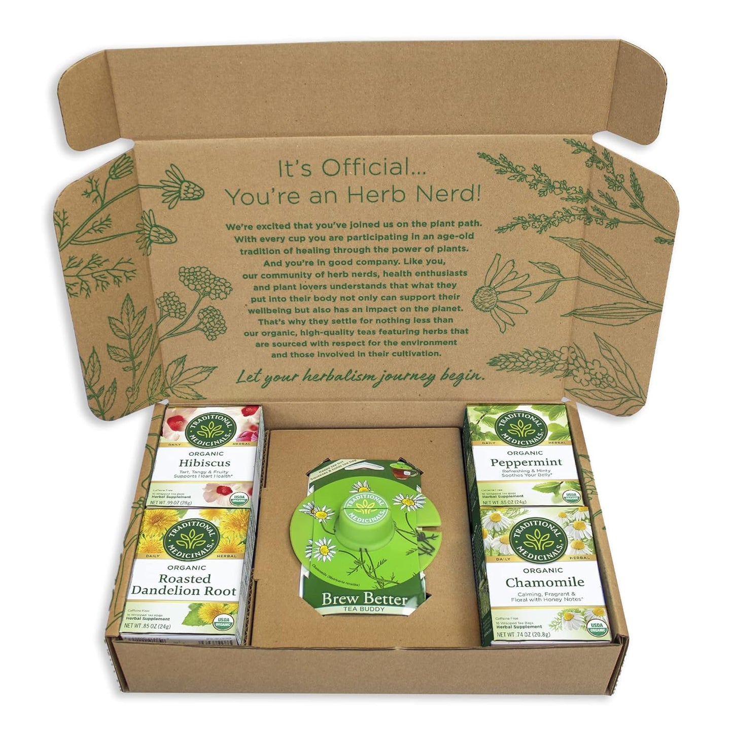Traditional Medicinals Tea, Organic Red Clover, Supports Skin Health, 16 Tea Bags