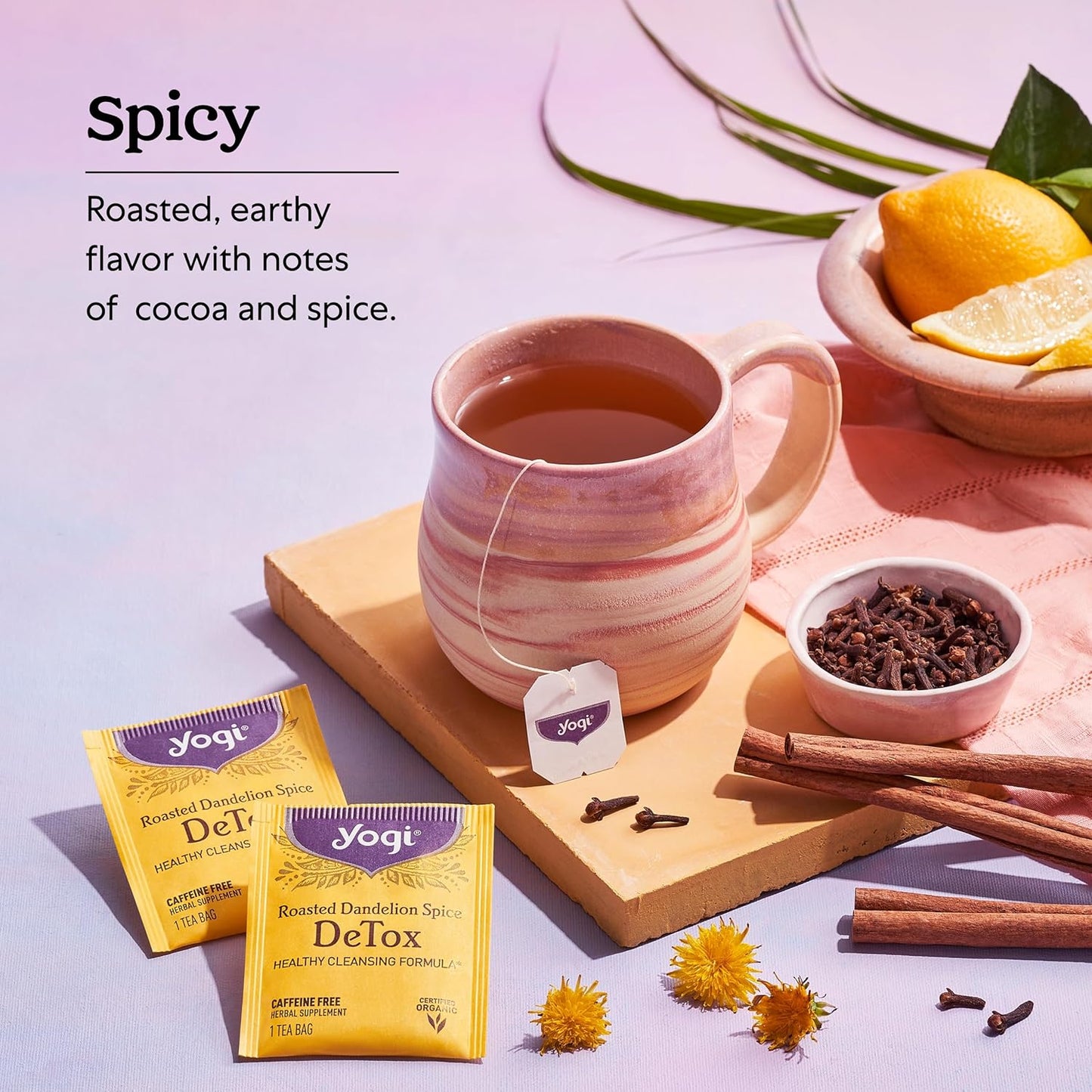 Yogi Tea Roasted Dandelion Spice DeTox Tea - 16 Tea Bags per