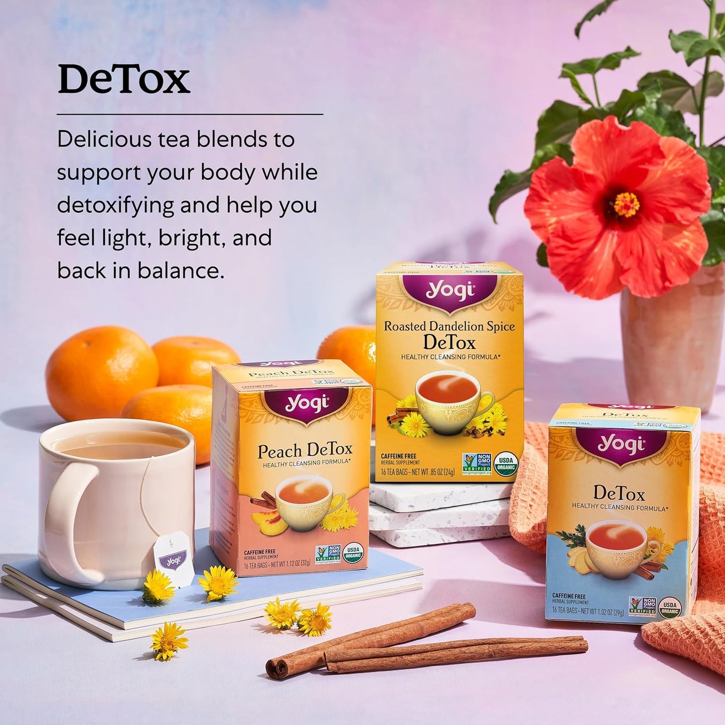 Yogi Tea Roasted Dandelion Spice DeTox Tea - 16 Tea Bags per