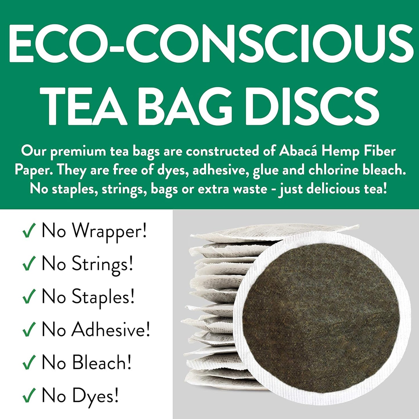 FGO Organic Nettle Leaf Tea, 100 Count, Eco-Conscious Tea Bags, Caffeine Free, Resealable Bag, Packaging May Vary (Pack of 1)