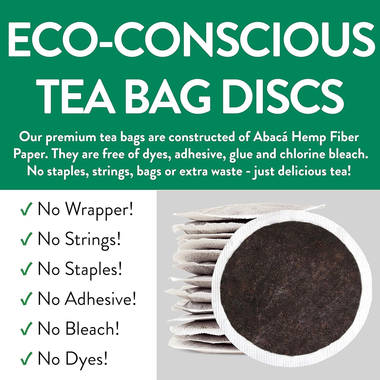 FGO Organic Nettle Leaf Tea, 100 Count, Eco-Conscious Tea Bags, Caffeine Free, Resealable Bag, Packaging May Vary (Pack of 1)
