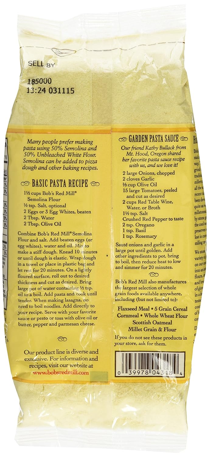 Bob's Red Mill, Semolina Flour, 1.5 lb