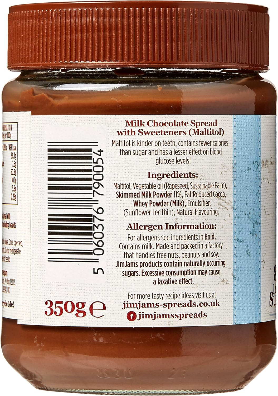 JimJams Milk Chocolate Spread Jar, 350g