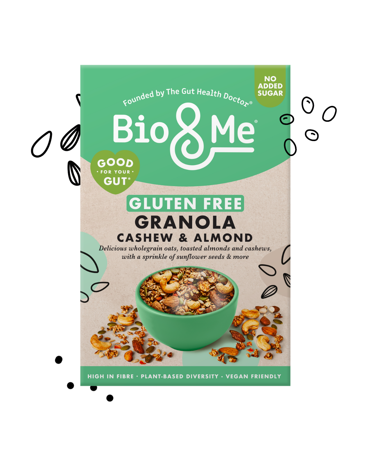 CASHEW & ALMOND GLUTEN FREE GUT-LOVING GRANOLA (350g)