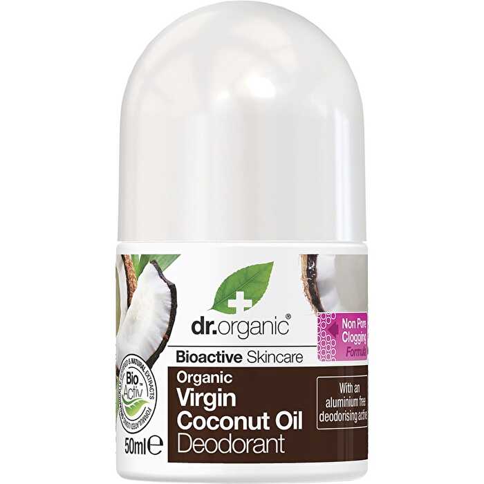 Dr Organic Roll-On Deodorant Coconut Oil 50ml
