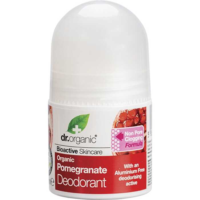 Dr Organic Roll-On Deodorant Pomegranate 50ml