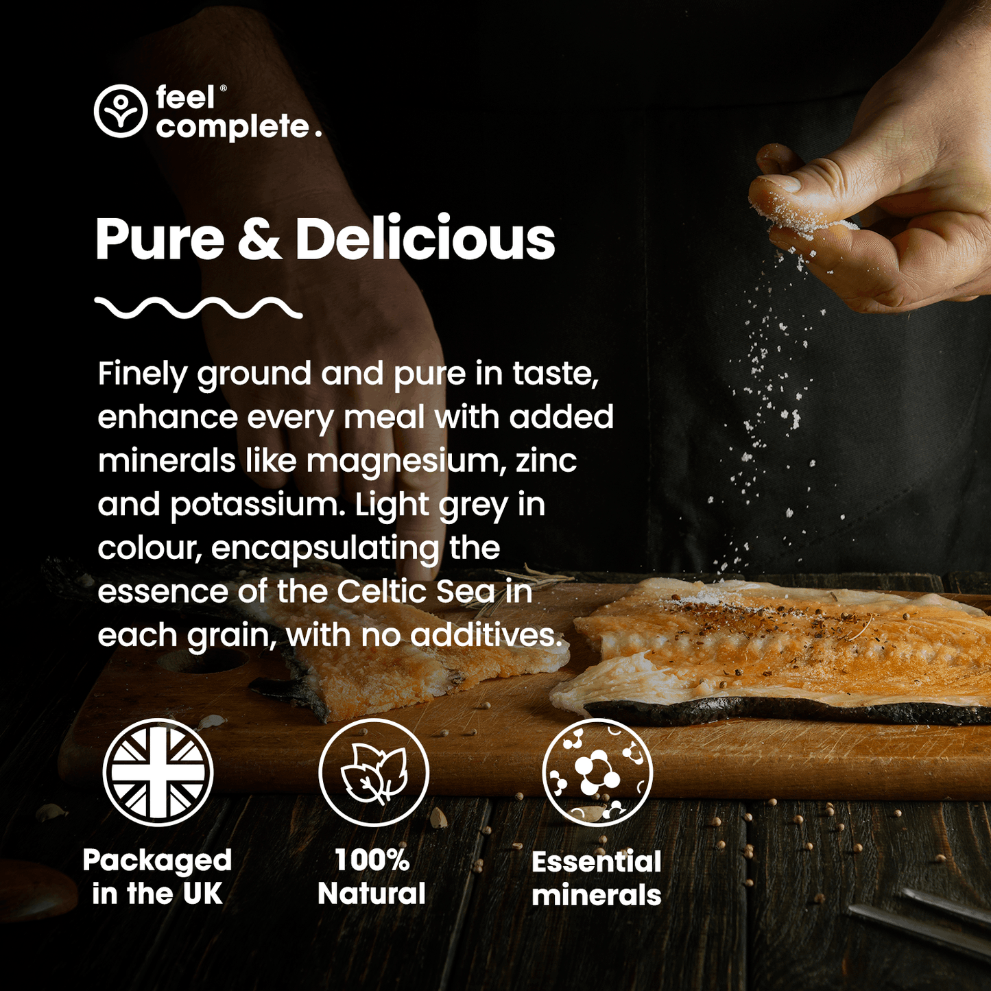 Celtic Sea Salt - Fine & Dry - 400g | Feel Complete