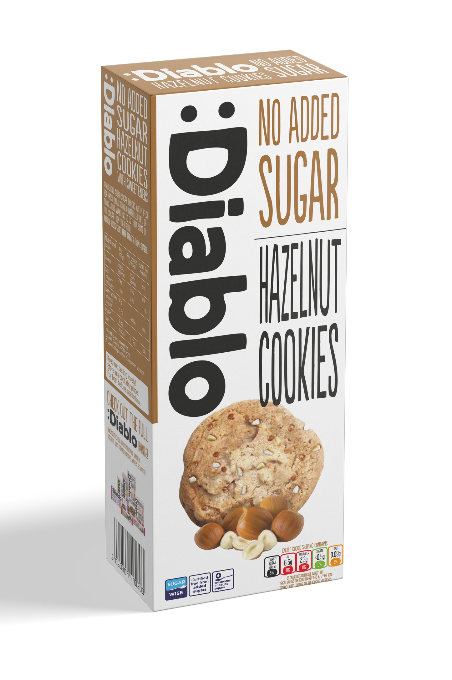 No Added Sugar Hazelnut Cookies (135g)