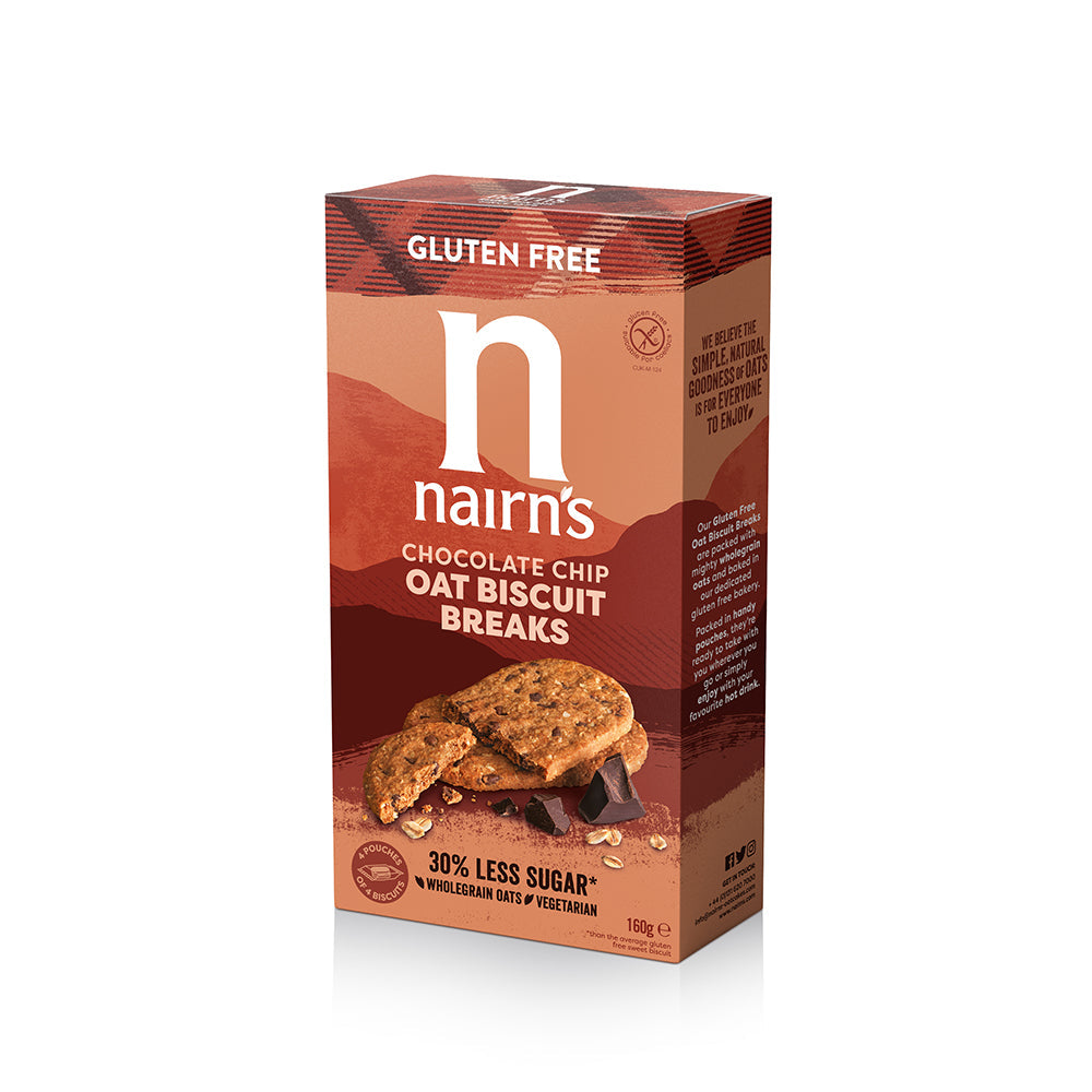 Gluten Free Chocolate Chip Biscuit Breaks, 160g