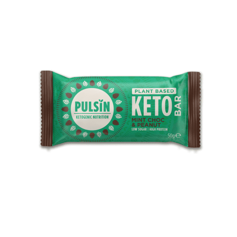Pulsin Choc Mint & Peanut Keto Bar 50g