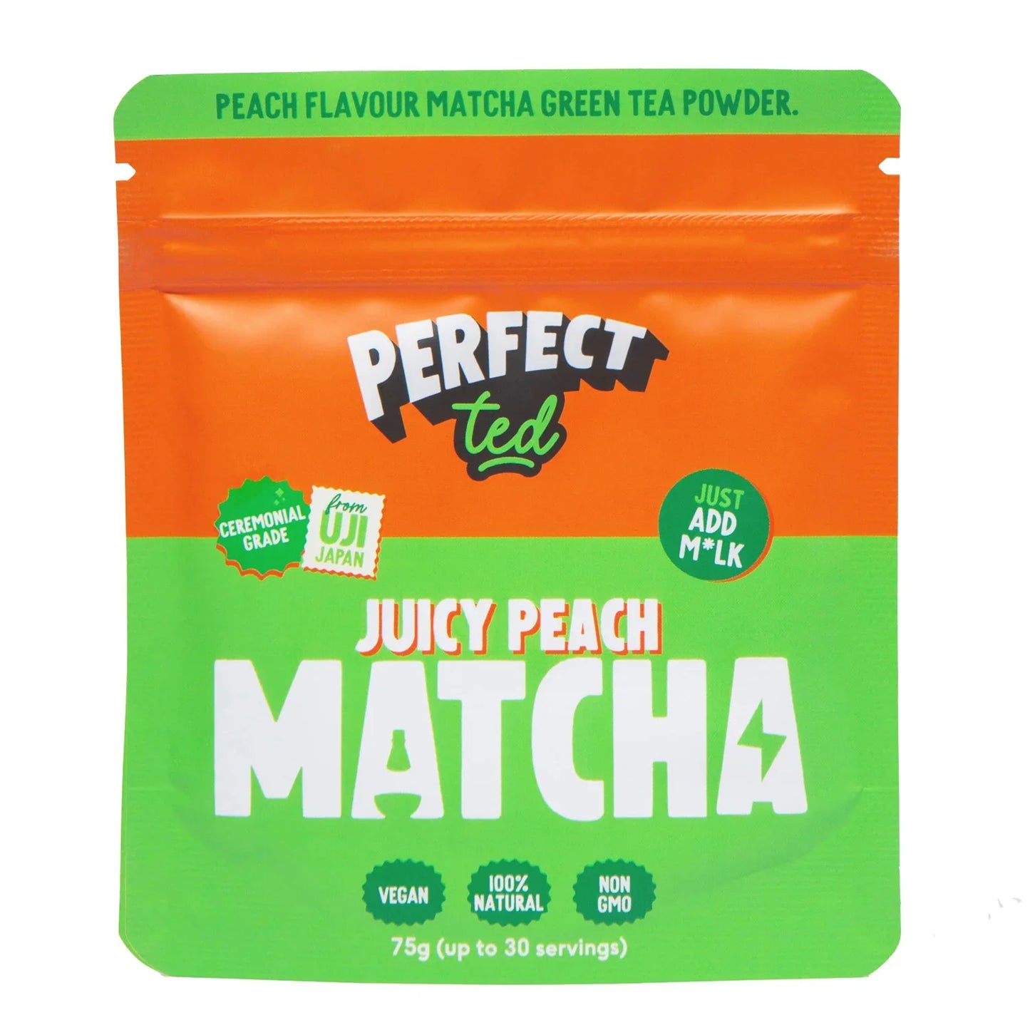 Juicy Peach Matcha Powder