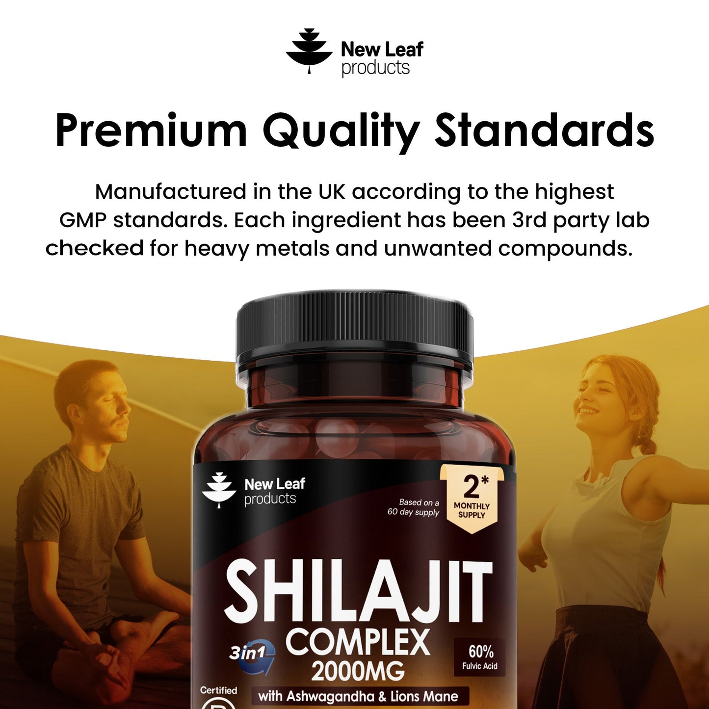 Shilajit, Ashwagandha, Lions Mane Capsules