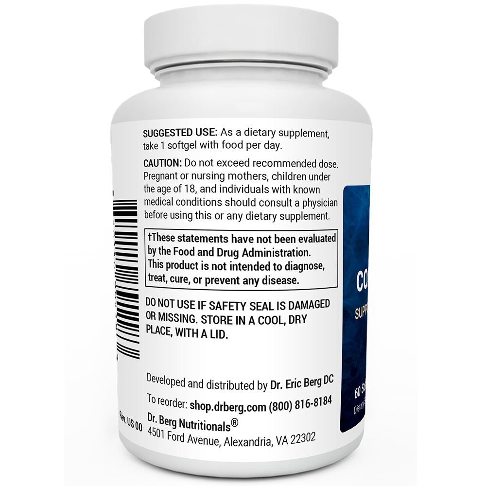 Wild-Caught Omega-3 Cod Liver Fish Oil DHA EPA – 60 Softgels