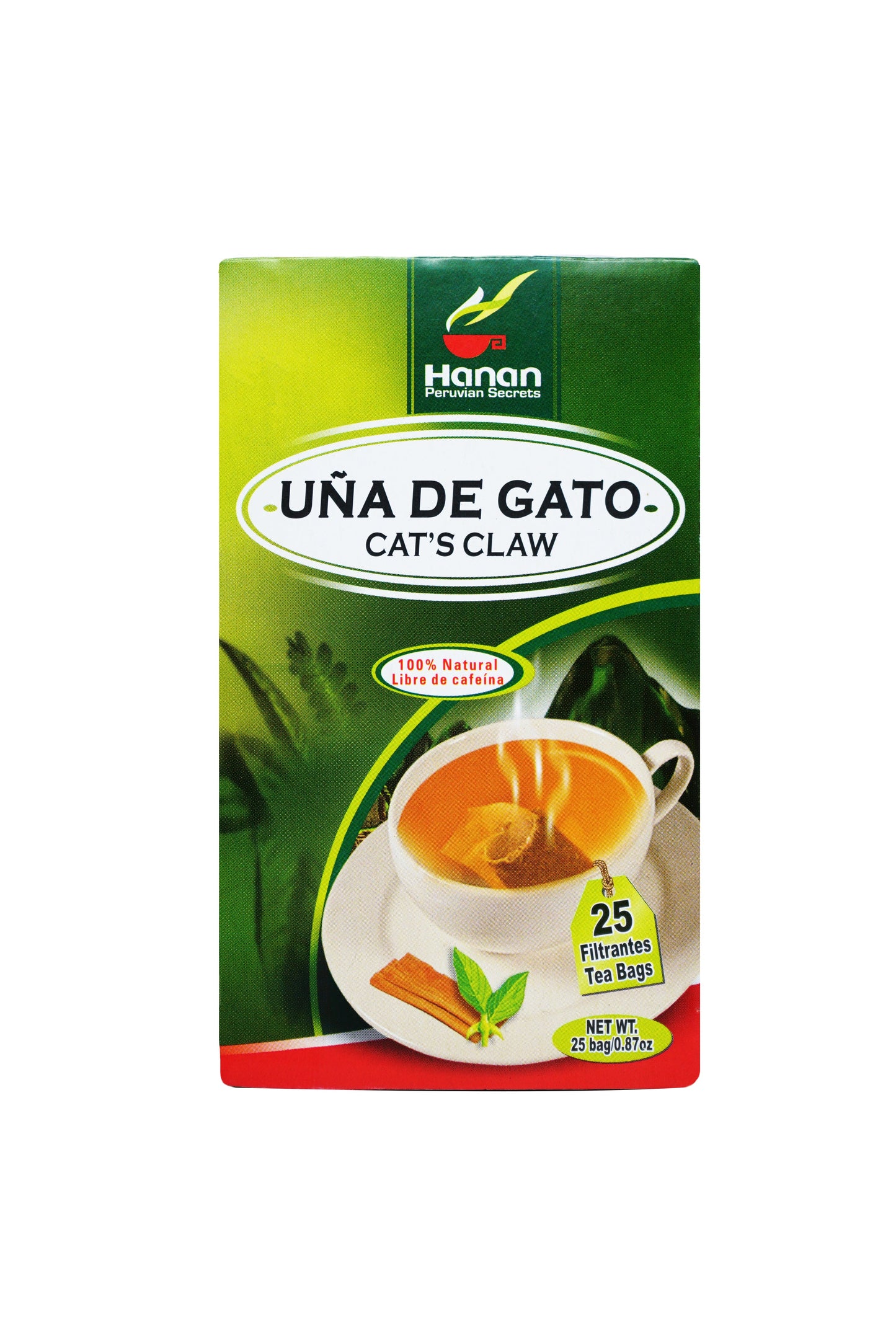 Cat’s Claw Bark Herbal Tea | Una de Gato | 25 Teabags