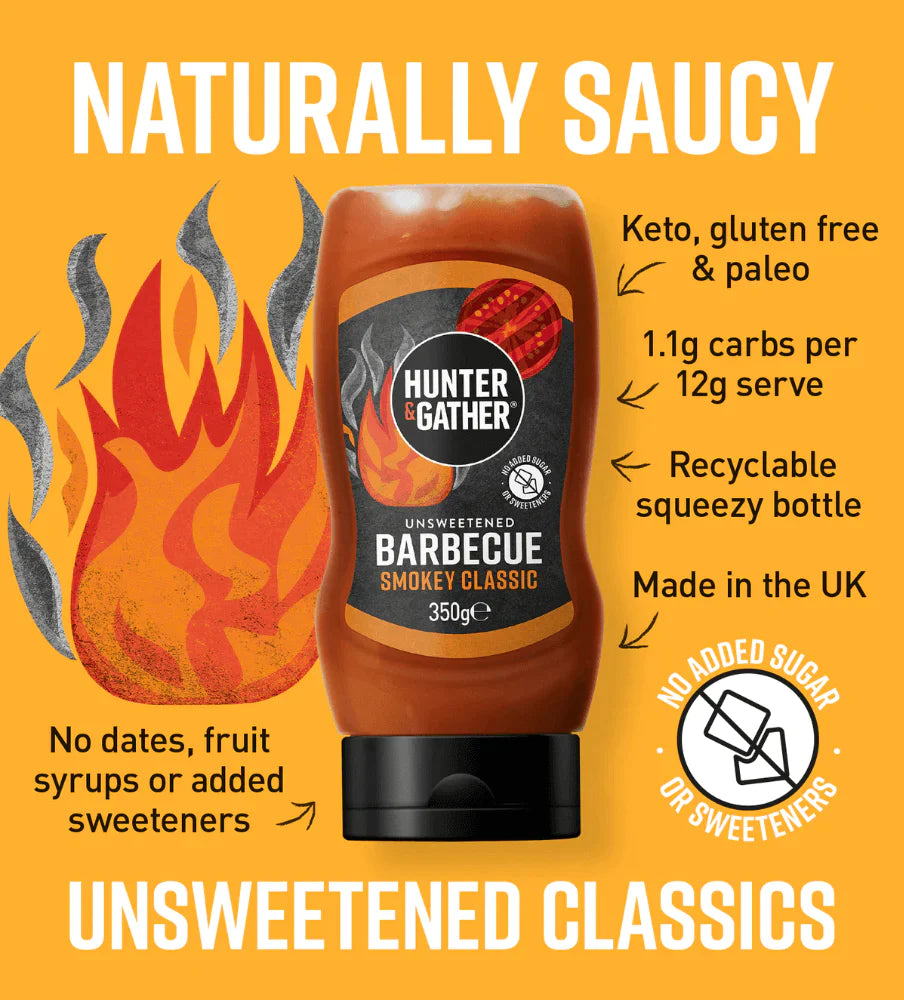 Hunter & Gather BBQ Sauce Squeezy 350g