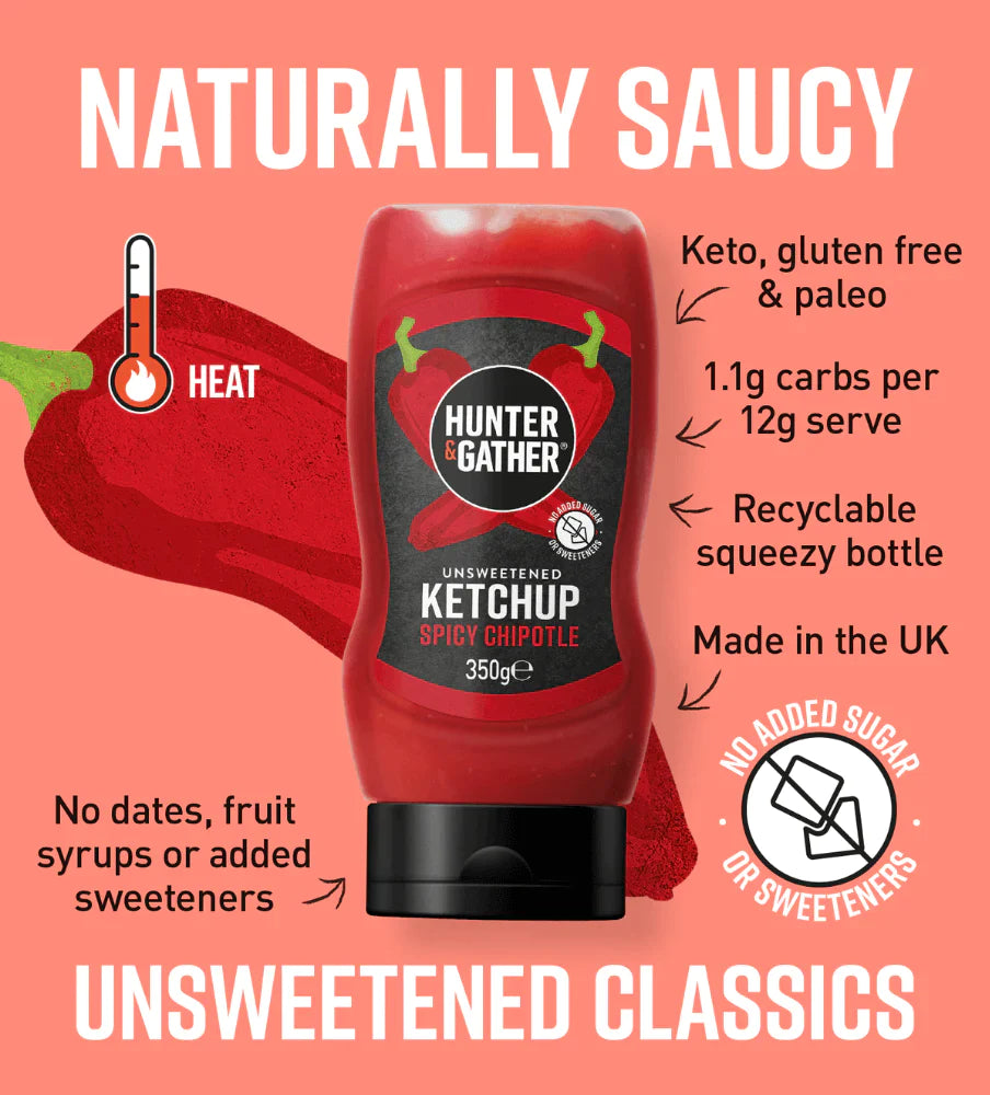 Hunter & Gather Chipotle Ketchup Squeezy 350g