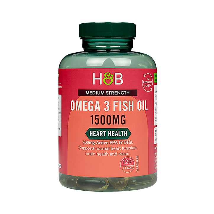Holland & Barrett Omega 3 Fish Oil 1500mg 120 Capsules