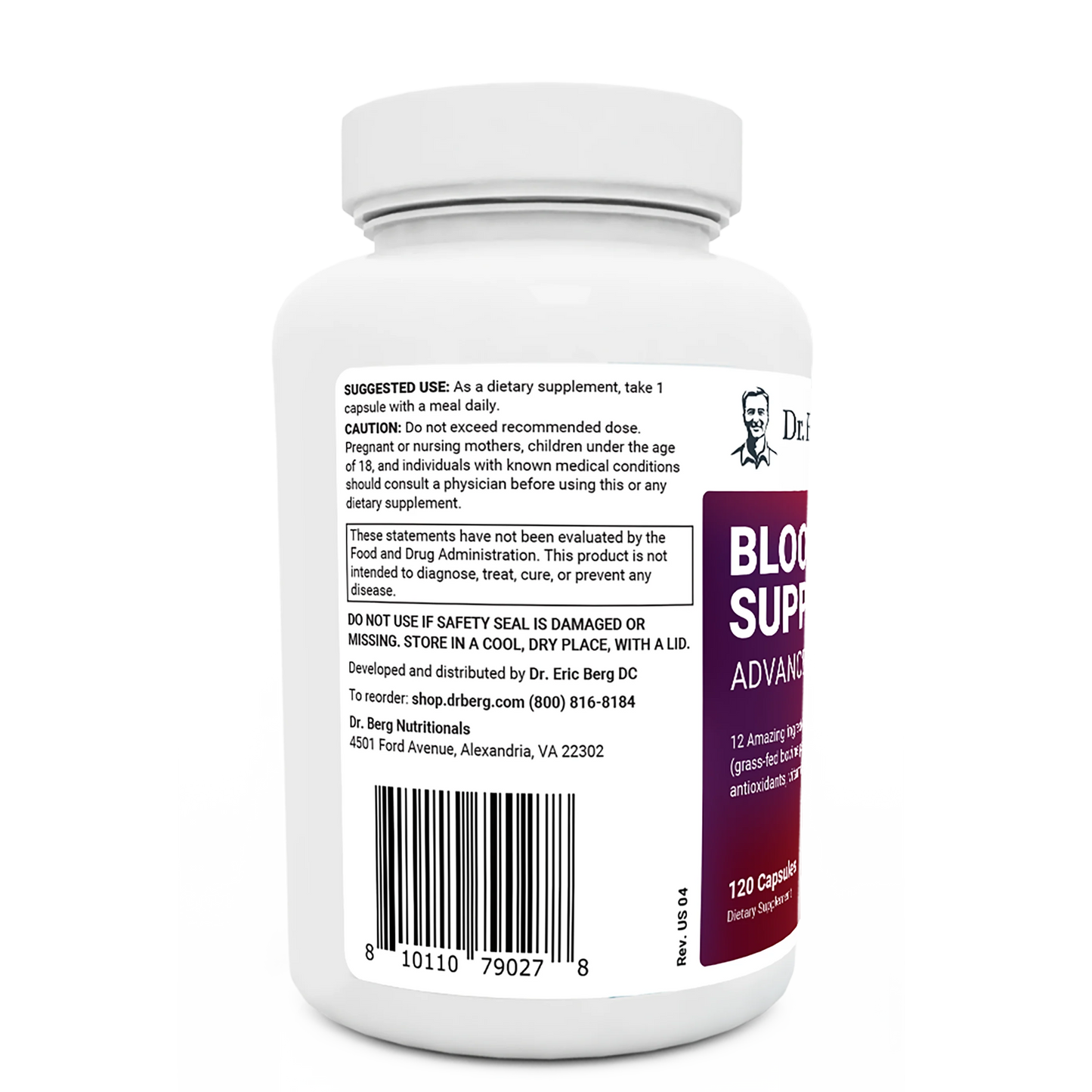 Blood Sugar Support Advanced Formula with Chromium & Potassium 120 - Vegetable Capsules