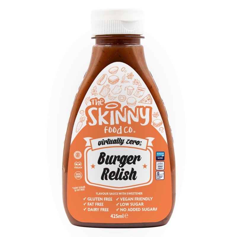 Burger Relish Flavour Virtually Zero Sugar Free Skinny Sauce