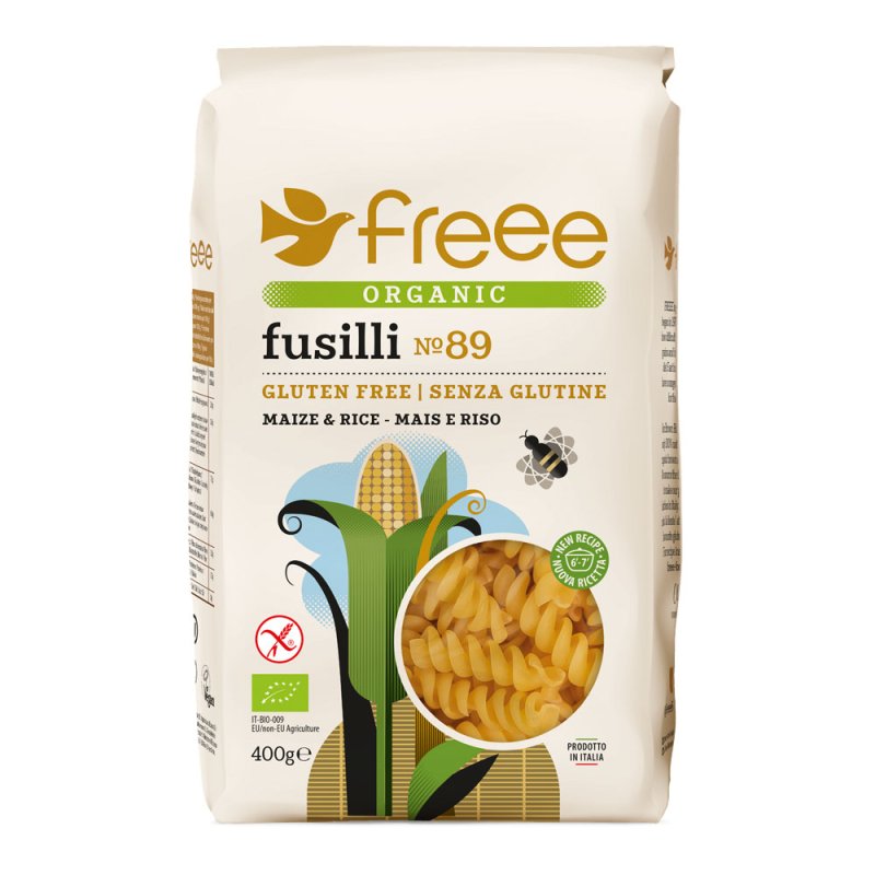 Freee Organic Maize & Rice Fusilli 400g