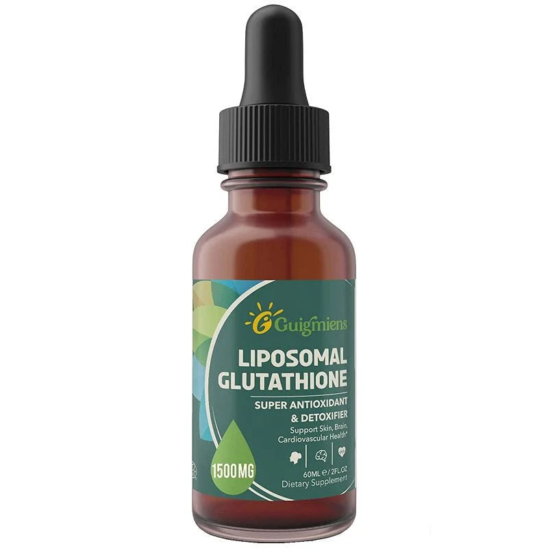 Liposomal Glutathione, Superior Absorption, Liquid Glutathione Supplement, Powerful Antioxidant, Liver Detox, Immune Enhancer, Soy-Free, Non-GMO, Vegan & Gluten Fre, 4 fl.oz,1500 mg