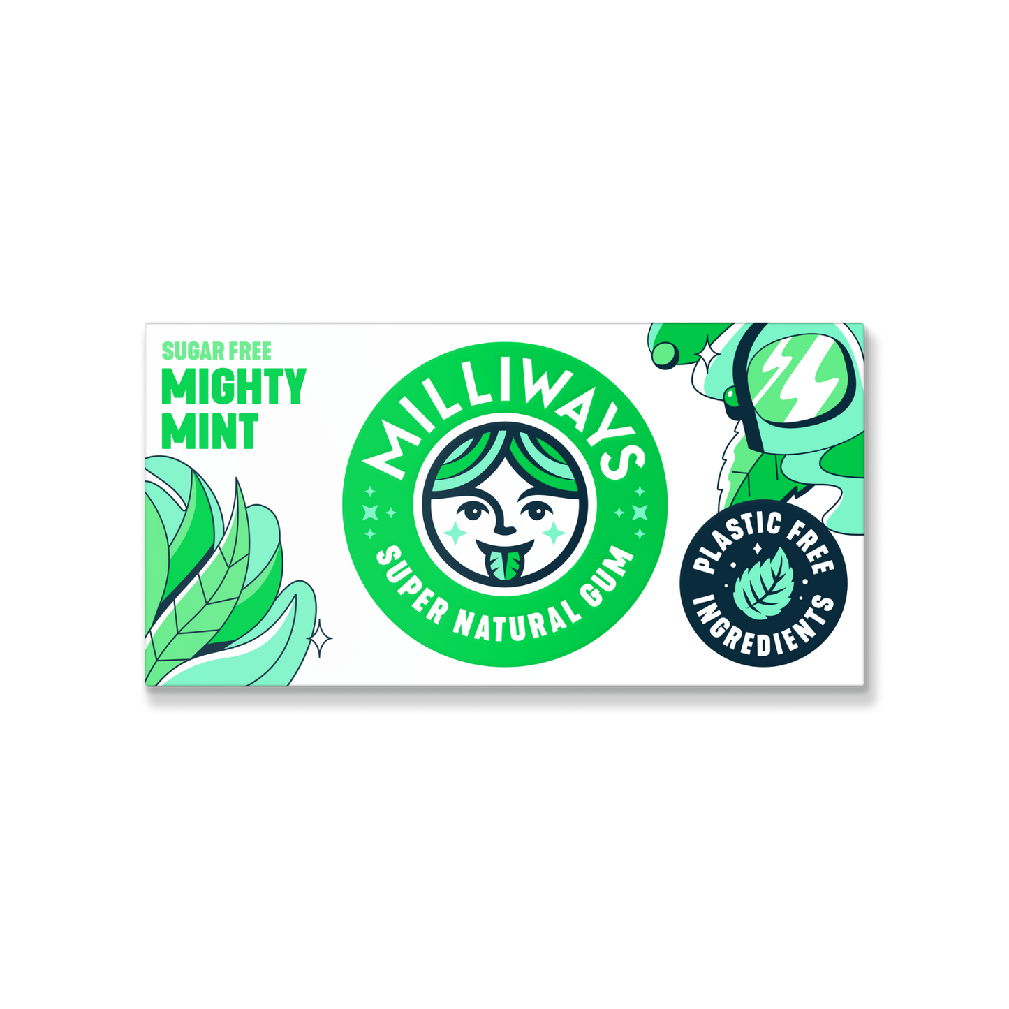 Milliways Mighty Mint Plastic Free Chewing Gum 19g