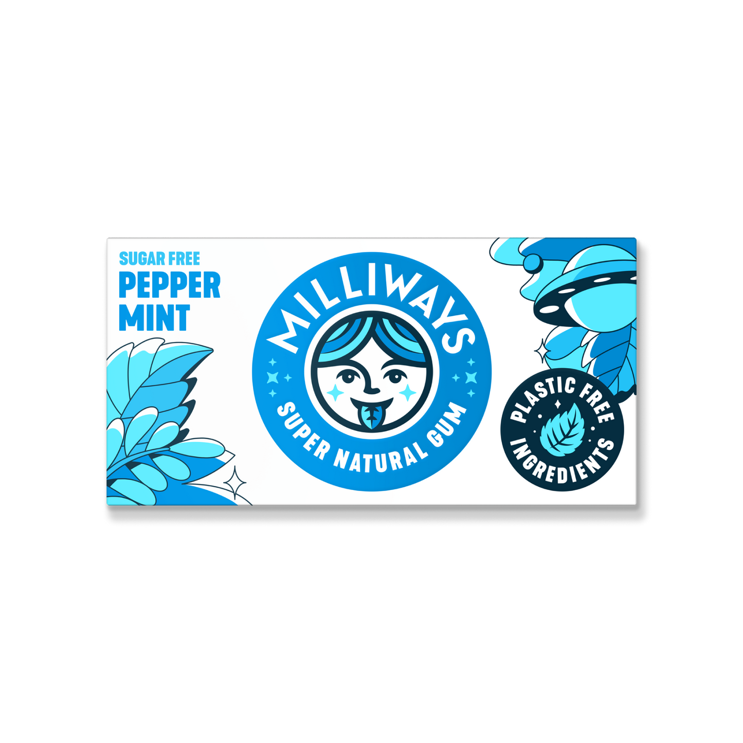 Milliways Peppermint Power Plastic Free Chewing Gum 19g