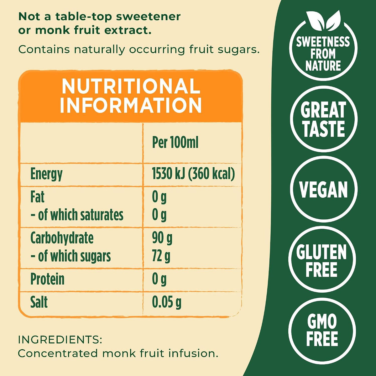 Pure Via Monk Fruit Infusion - Natural Sweetener Drops-30ml