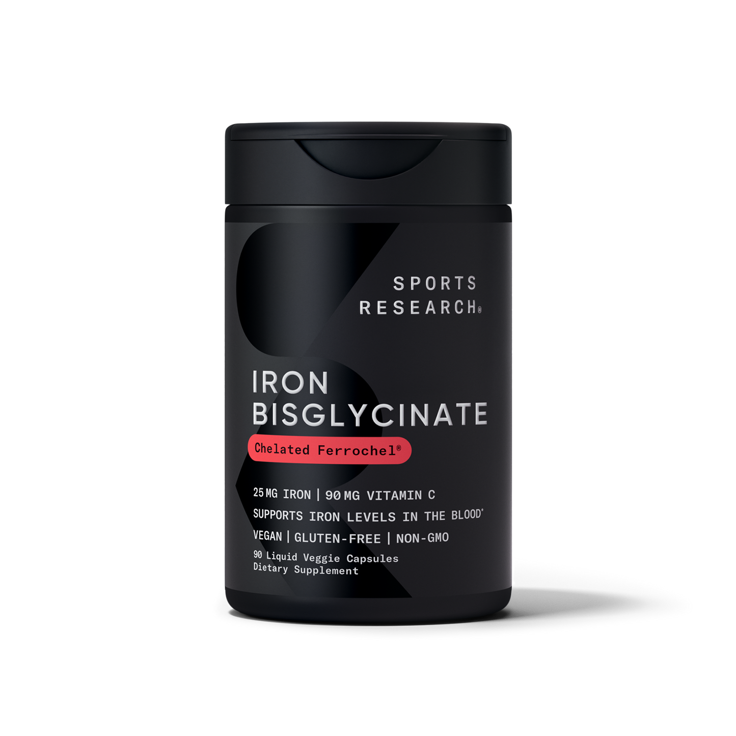 Sports Research Iron Bisglycinate - Chelated Ferrochel-90