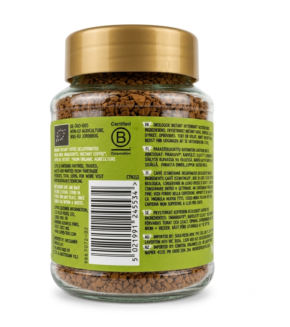 Fairtrade Organic Decaf Coffee 100g